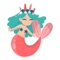 REWILO-is a beautiful mermaid iMessage sticker, cute and beautiful shape, rich scenes, let people put it down, come and download our emoticons