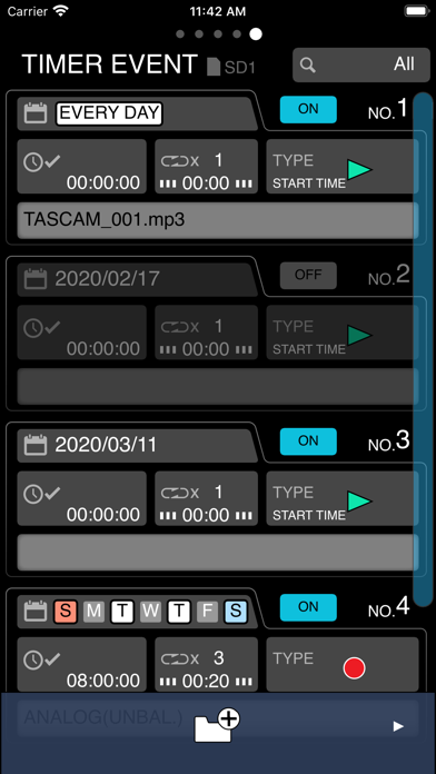 TASCAM SS250 CONTROL Screenshot