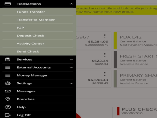 Strata Credit Union iPad screenshot 4 - Finance app