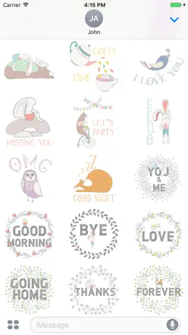 Game screenshot Bear and Bunny - Sticker Pack hack