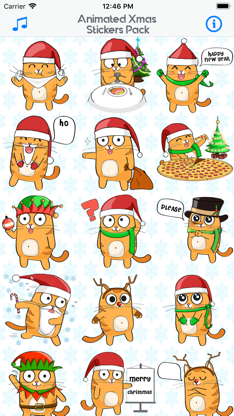 Animated Xmas Stickers Pack screenshot 2
