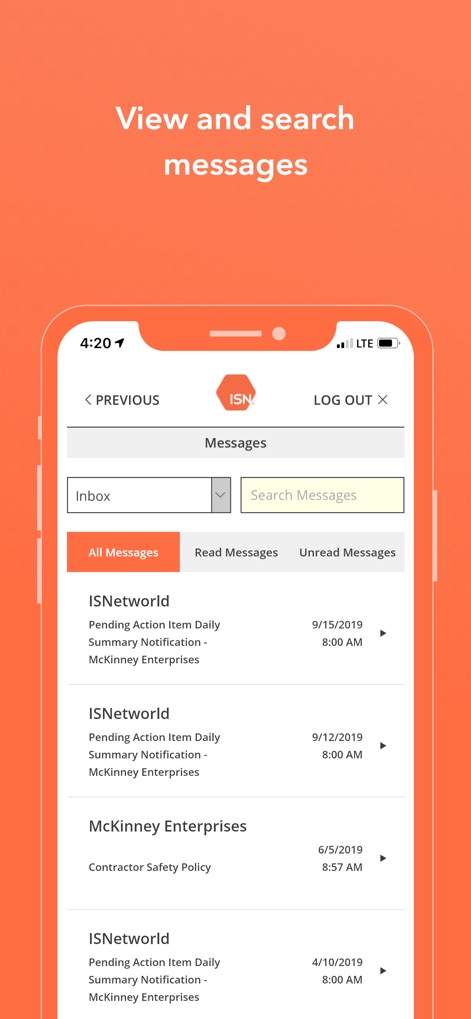 ISNetworld - Business App | MWM