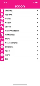 ICOON picture dictionary screenshot #1 for iPhone