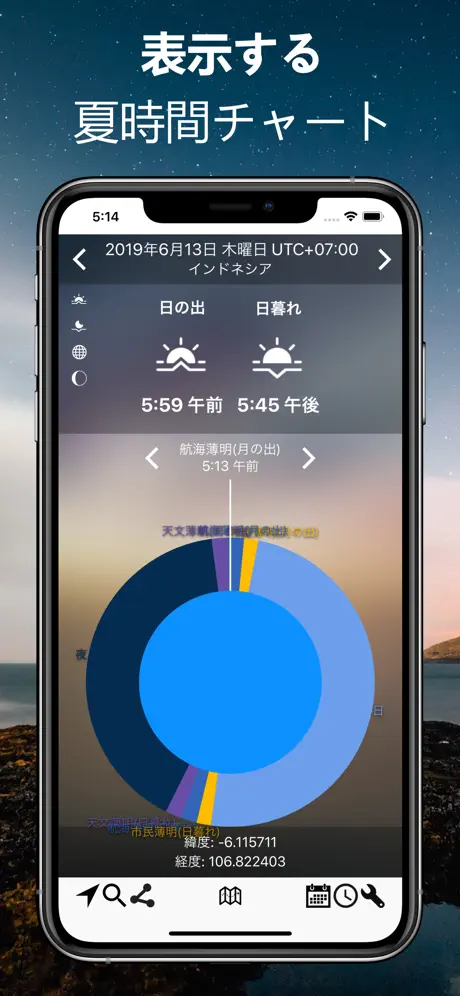 ルミナス地図 - 天体追跡