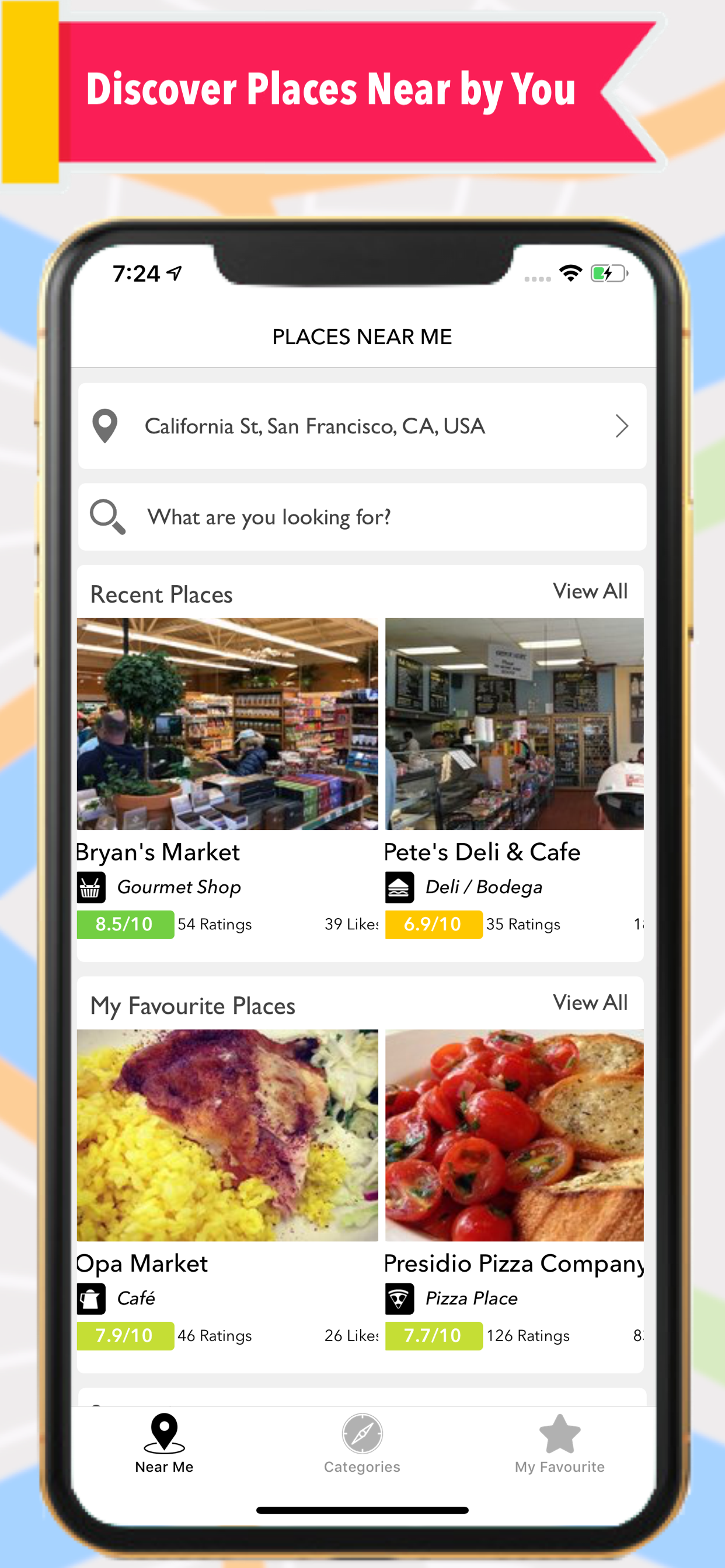 Find Places Nearby & Around Me