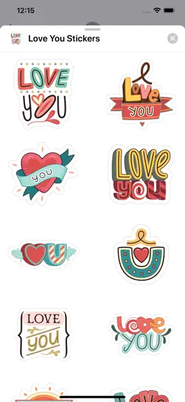 Game screenshot Love You Sticker Pack apk