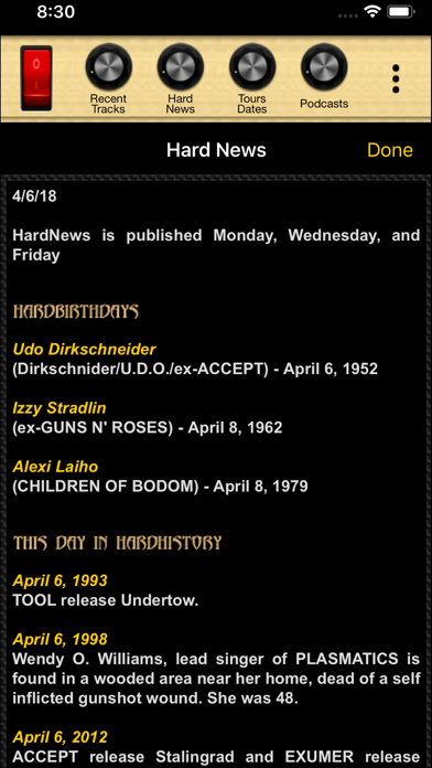 HardRadio Heavy Metal Radio Screenshot