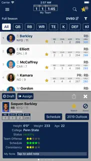 fantasy football cheatsheet iphone screenshot 2