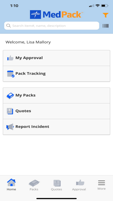 Medline MedPack Screenshot