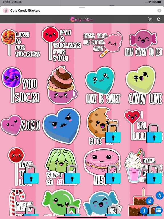 Screenshot #6 pour Mignonne Bonbons Autocollants