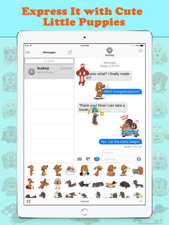 Screenshot #5 pour DachMoji: Sausage Dog Stickers