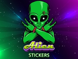 Downloads Aliens Stickers Pack for iMessage