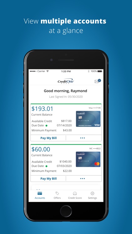 Credit One Bank Mobile