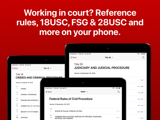 LawStack: CFR,USC,Statutes,Law iPad screenshot 5 - Reference app
