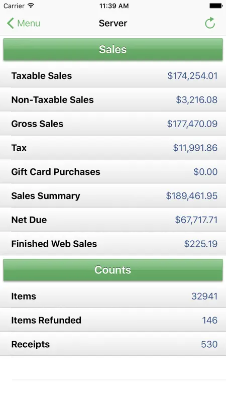 Liberty Sales Summary screenshot 3 of 4