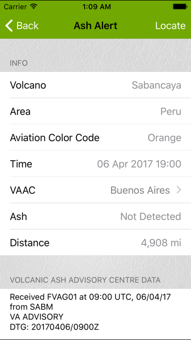 Volcanoes: Map, Alerts & Ash Screenshot