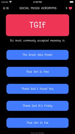 Game screenshot Social Media Acronym Quiz apk