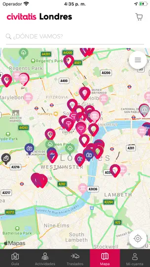 Captura de pantalla de Guía De Londres Civitatis.com en iPhone 6