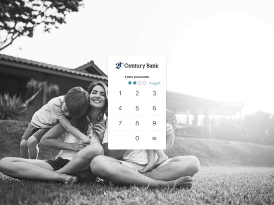 21st Century Bank Mobile iPad screenshot 1 - Finance app