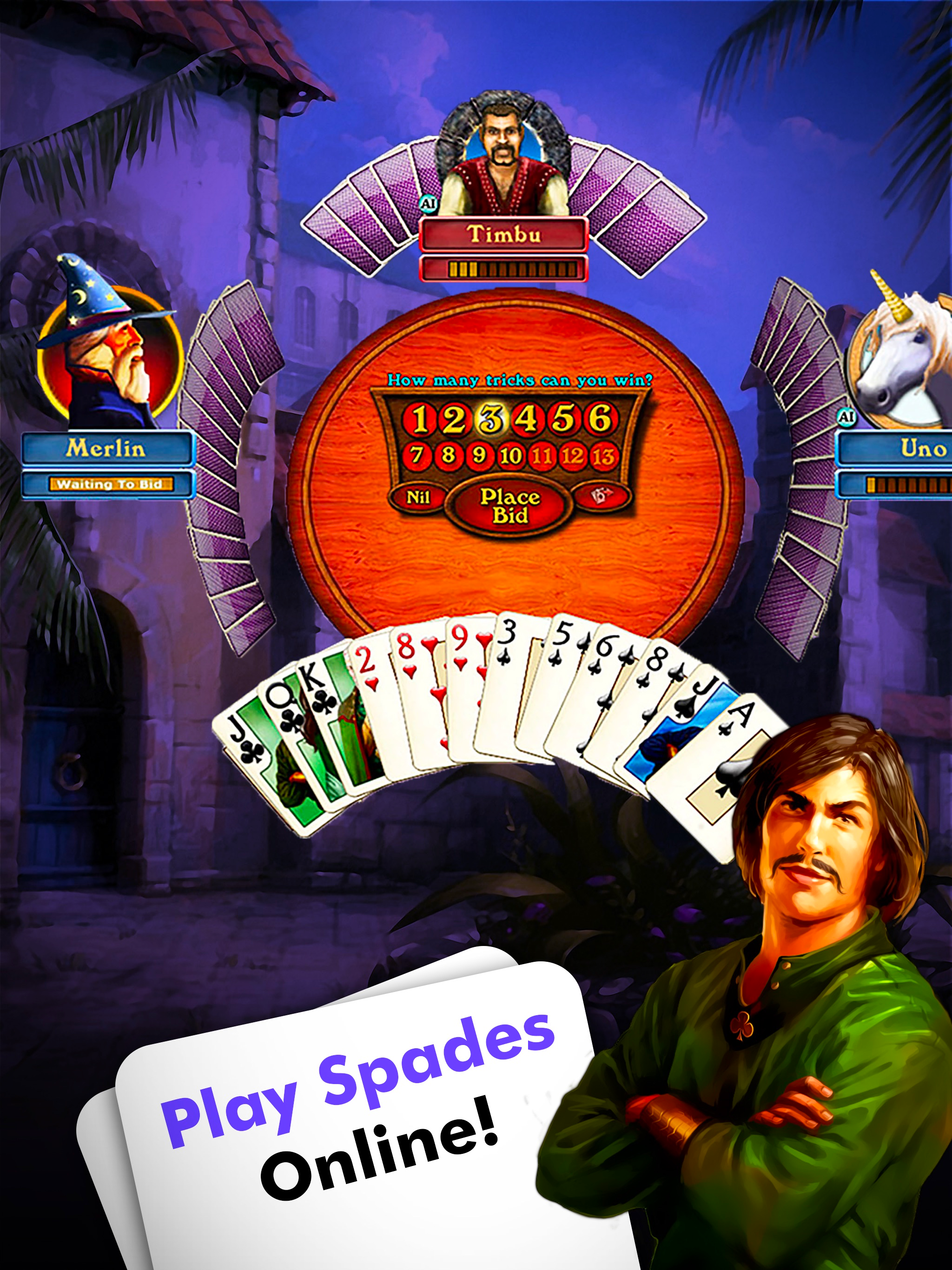 Hardwood Spades Pro