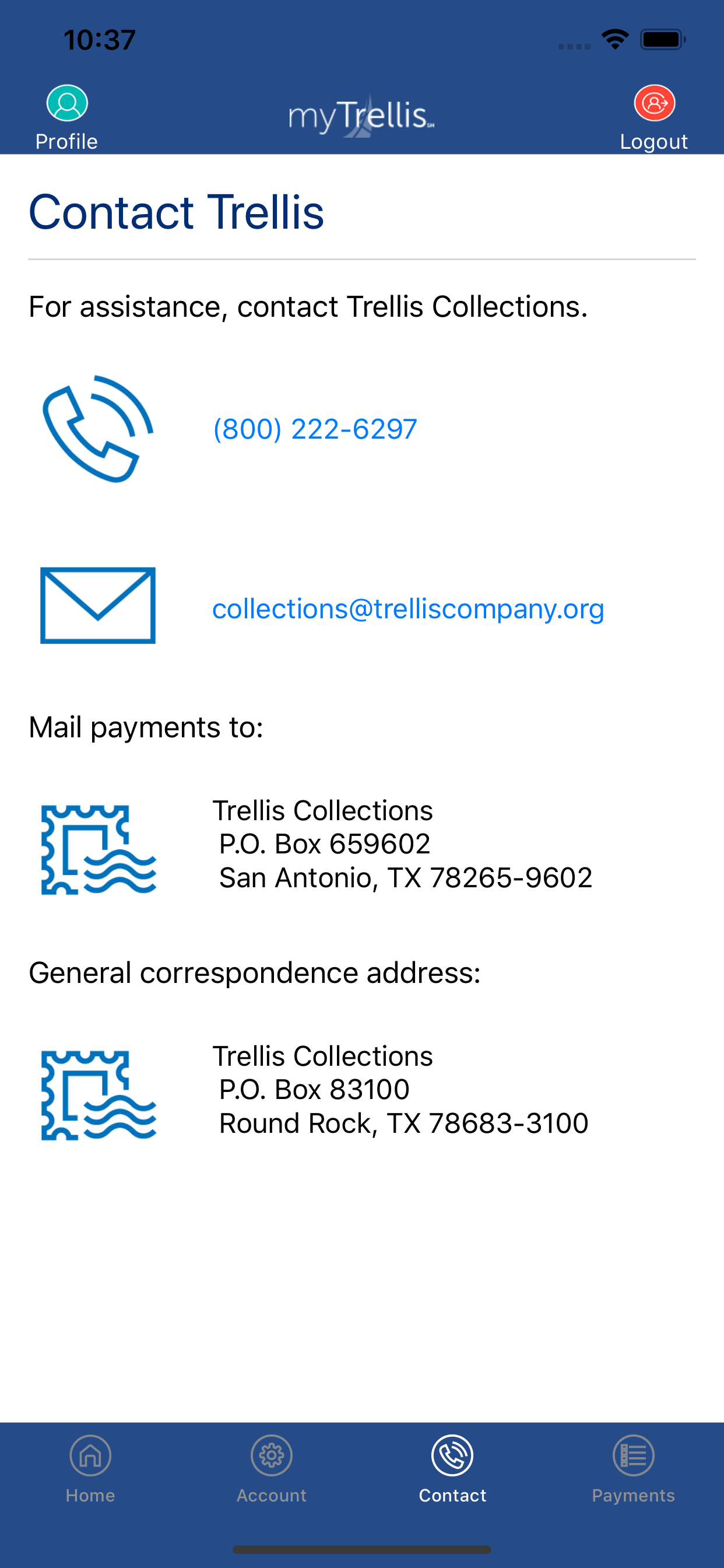 myTrellis Payment App