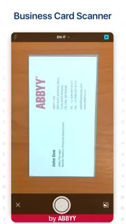 abbyy business card reader pro iphone screenshot 1