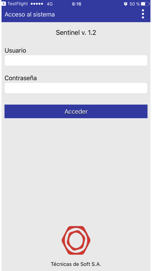 #1. Sentinel 1.2 (iOS) Podle: Técnicas de Soft, SA