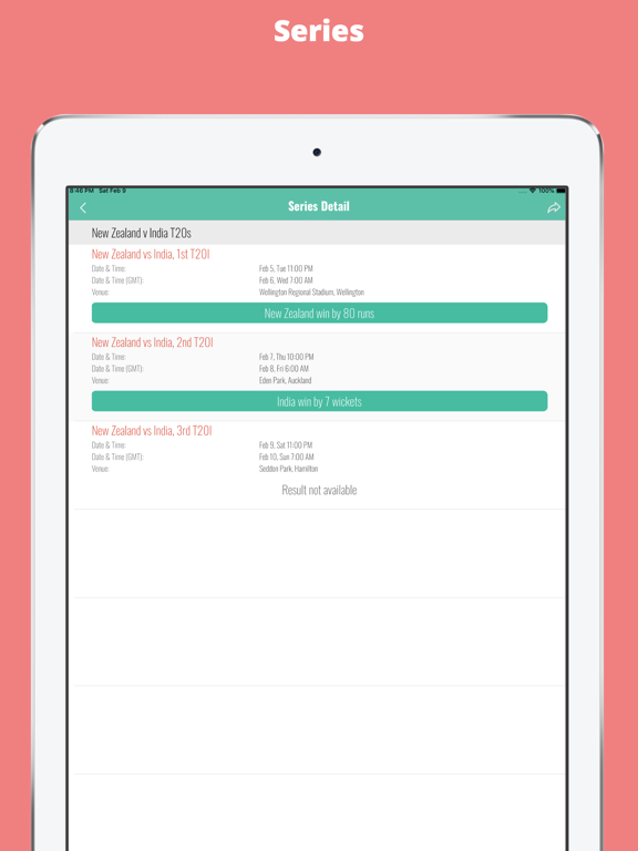 The Cricket Times iPad screenshot 7 - News app