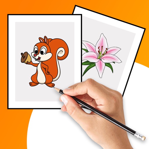Draw it - flower,fruit,animal icon