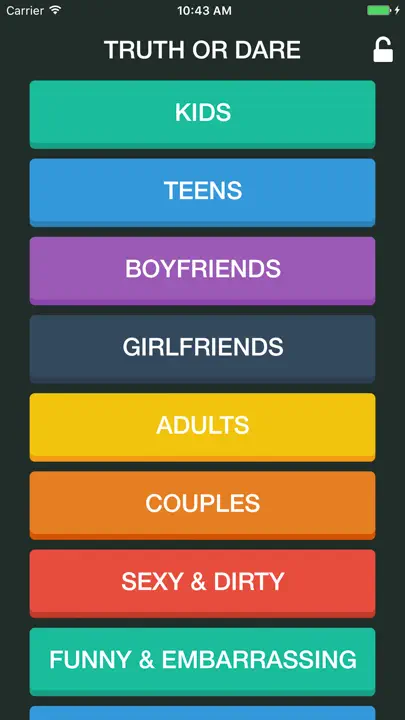 Truth Or Dare? HouseParty Game iPhone Screenshot 1