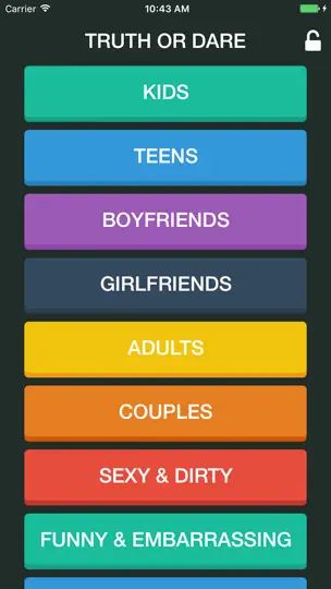 Captura de pantalla de Truth Or Dare? HouseParty Game en iPhone 1