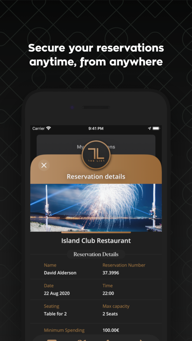 TheList - Reserve your table Screenshot