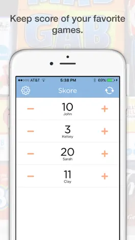 Game screenshot Skore - Scorekeeper for games mod apk