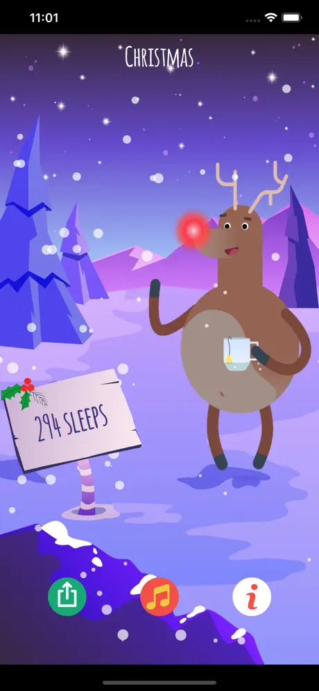 Sleeps to Christmas Countdown