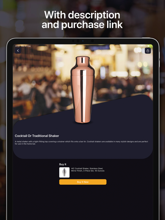 Cocktails For Real Bartender iPad screenshot 8 - Food & Drink app