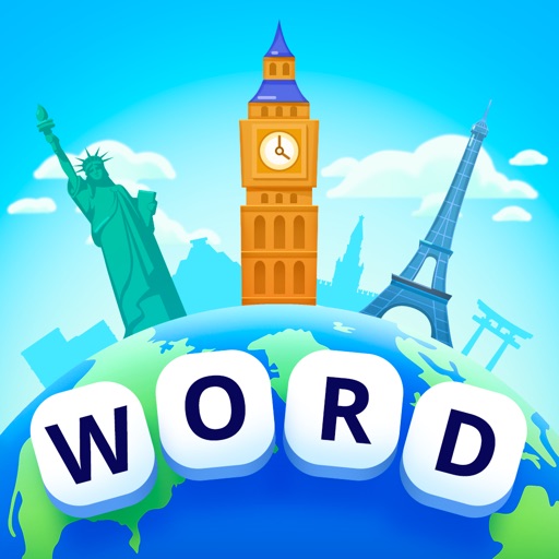 Word Travel: Pics 4 Word Icon