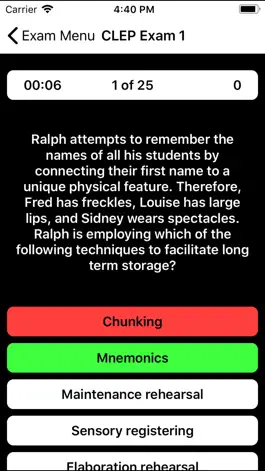 Game screenshot CLEP Edu Psychology Prep hack