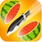 Each time you shoot a flying knife, the more fruits you cut, the higher the score, but don't shoot empty