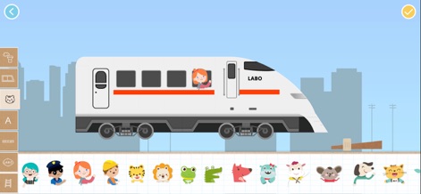 Brick Train Game:Kid & Toddler - Design sleek, modern high-speed trains and add playful character stickers to the train cars, bringing personality to their creations.