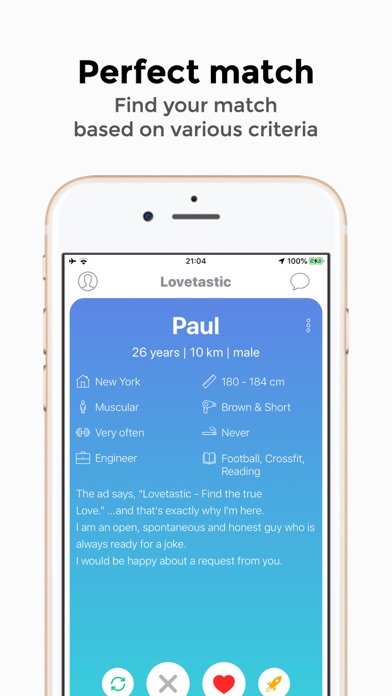 Lovetastic: Pictureless Dating Screenshot