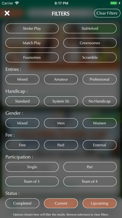 GOLF CITIZEN Events Screenshot