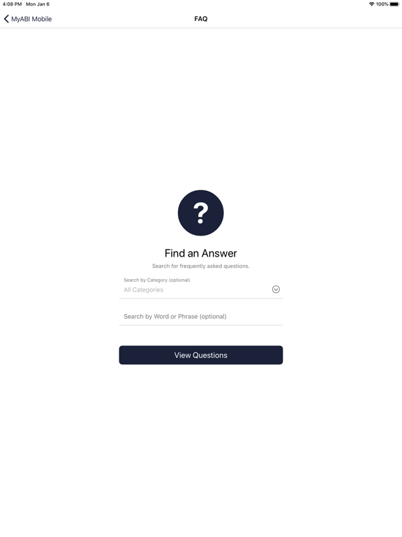 MyABI Mobile iPad screenshot 5 - Lifestyle app
