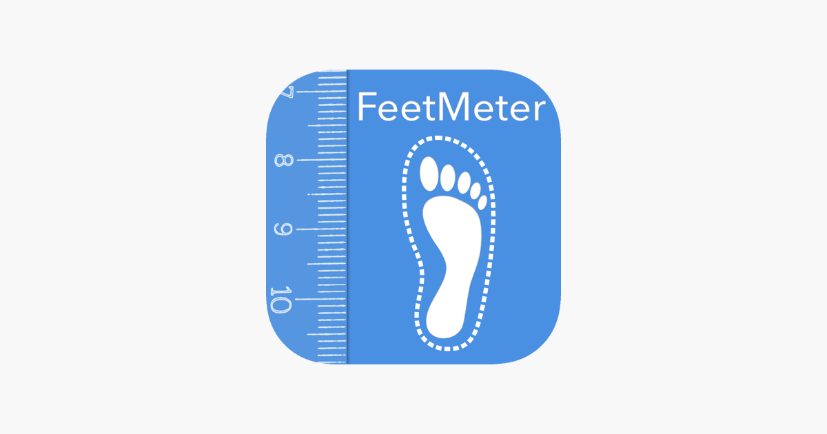 Landgoed moreel musicus Feet Meter measure shoe size on the App Store