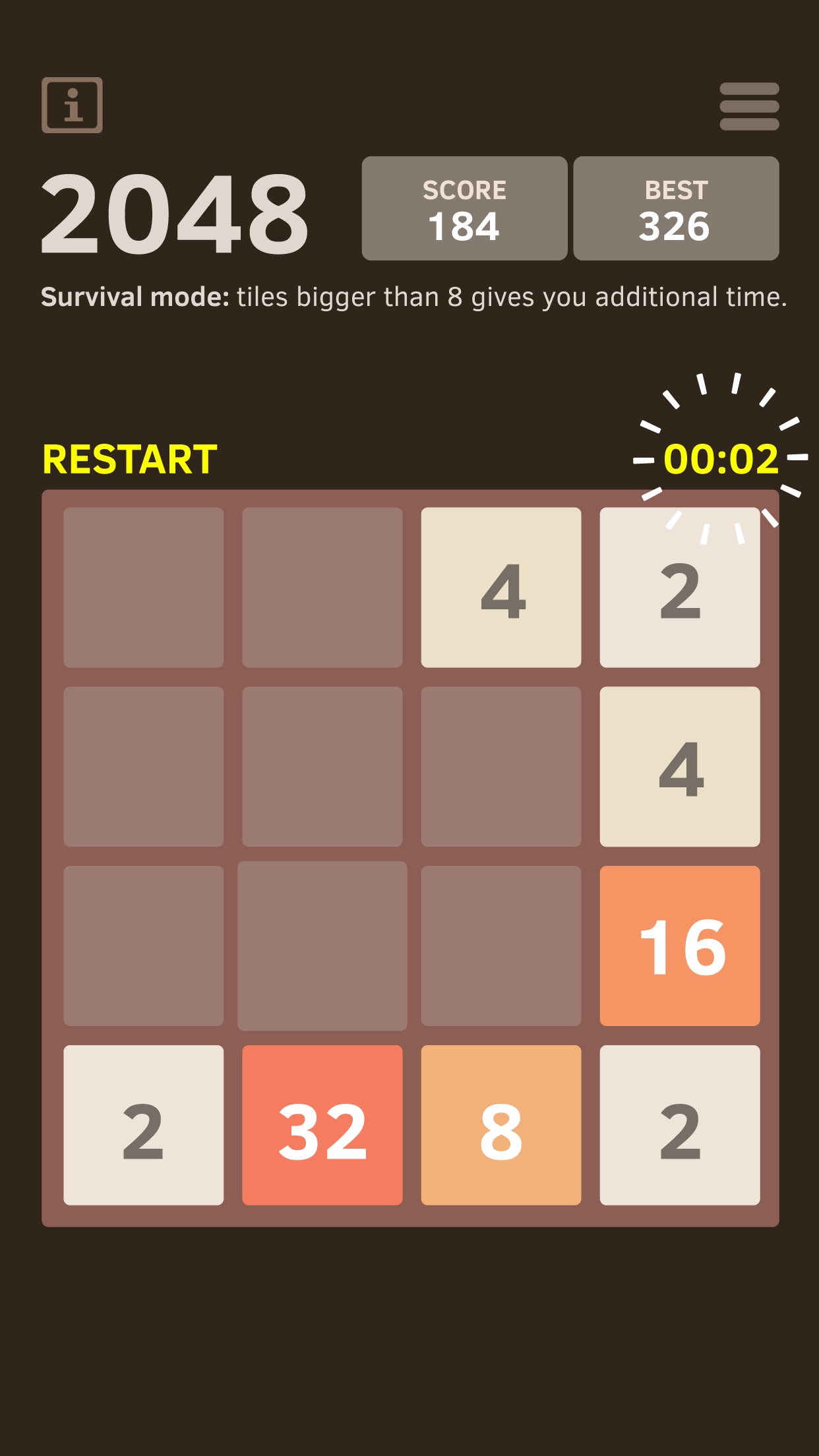 Screenshot 4 of 2048 Number Puzzle game