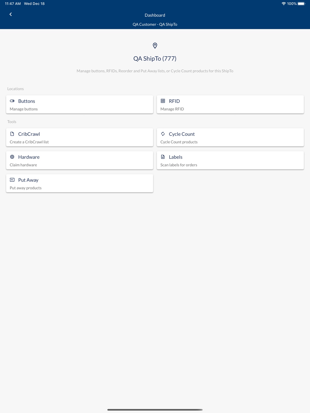 Storeroom Logix ipad screenshot 1