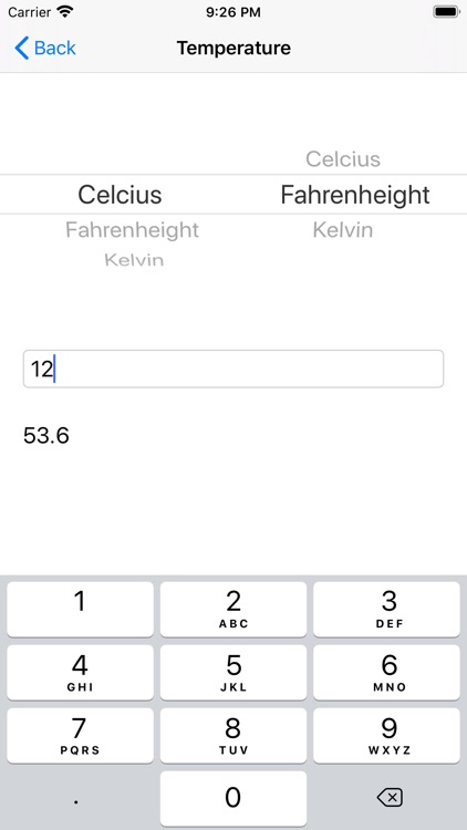 Minimalistic Unit Converter