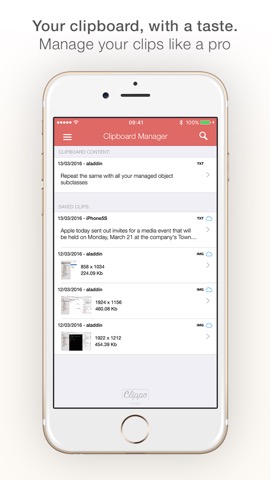 Clippo - Clipboard managerのおすすめ画像1