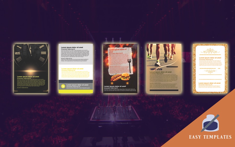 #3. Poster templates for Pages (macOS) 由: 磊 范
