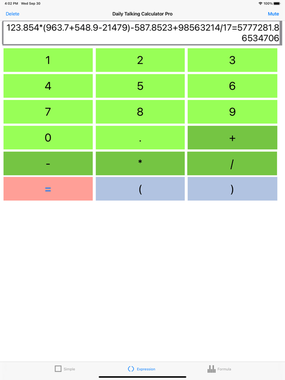 Screenshot #4 pour Daily Talking Calculator Pro