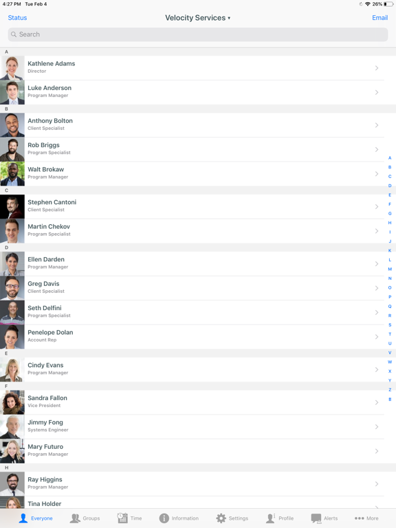 EasyGrouper iPad screenshot 1 - Business app